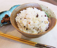 北海道玄米雑穀炊き上がり例